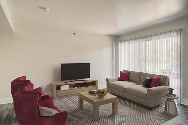 living room at Copper Terrace Apartments