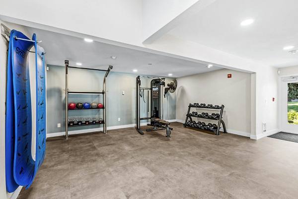 fitness center at Avana at South Station Apartments