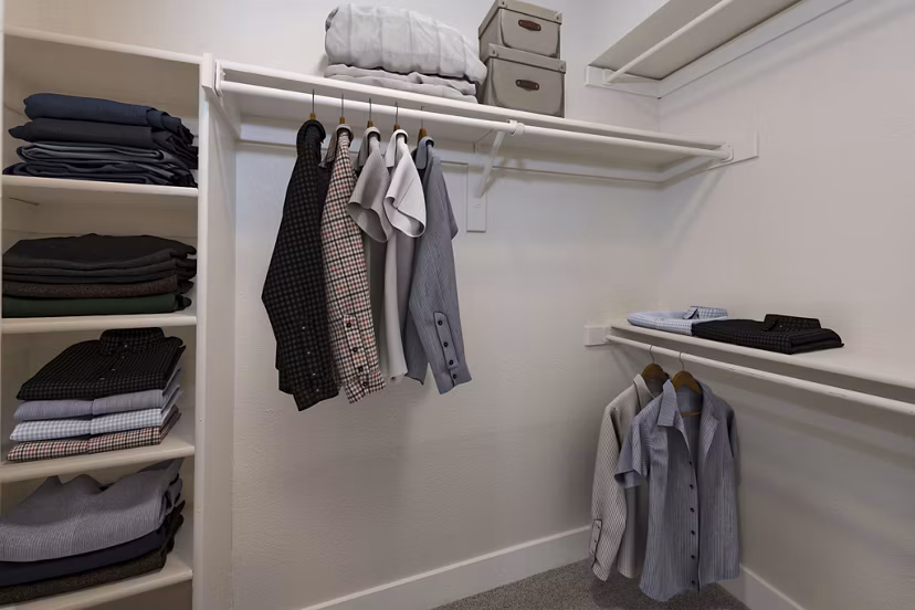 closet at Ironwood at the Ranch Apartments