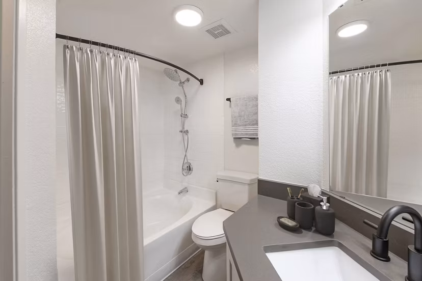 bathroom at Ironwood at the Ranch Apartments
