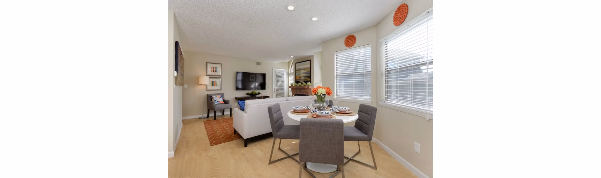 living room at Ironwood at the Ranch Apartments