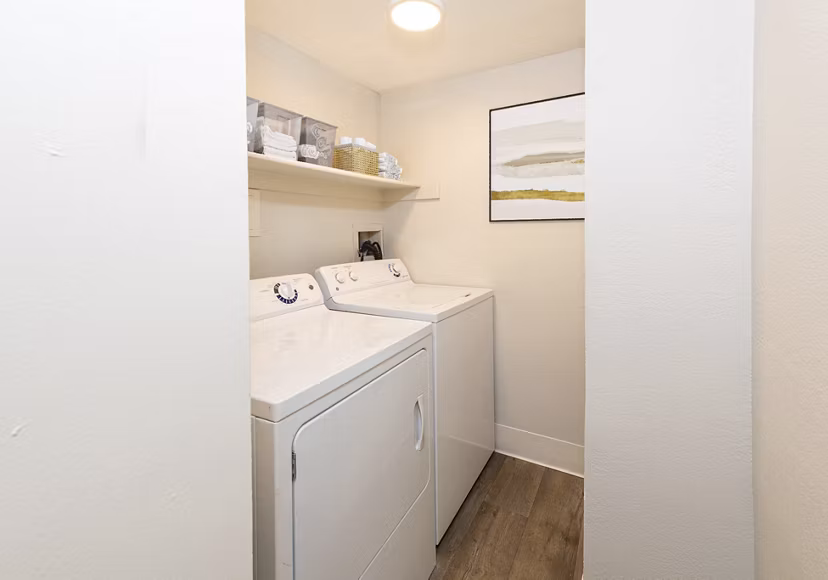 laundry room at Ironwood at the Ranch Apartments