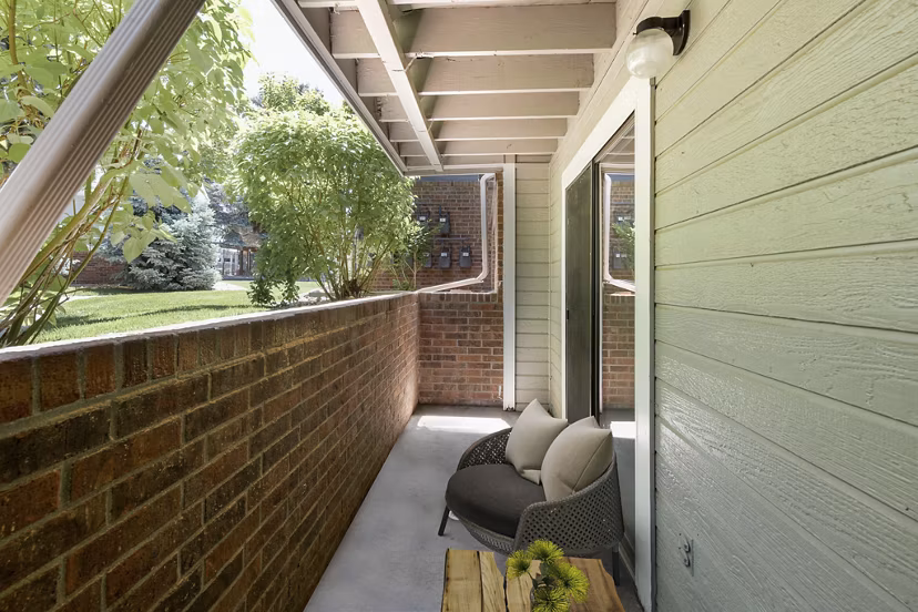 patio at Ironwood at the Ranch Apartments