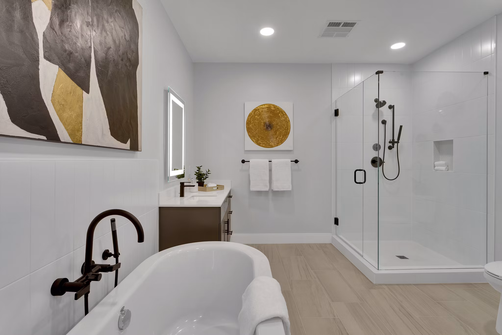 Bathroom at The Fitzgerald Apartments