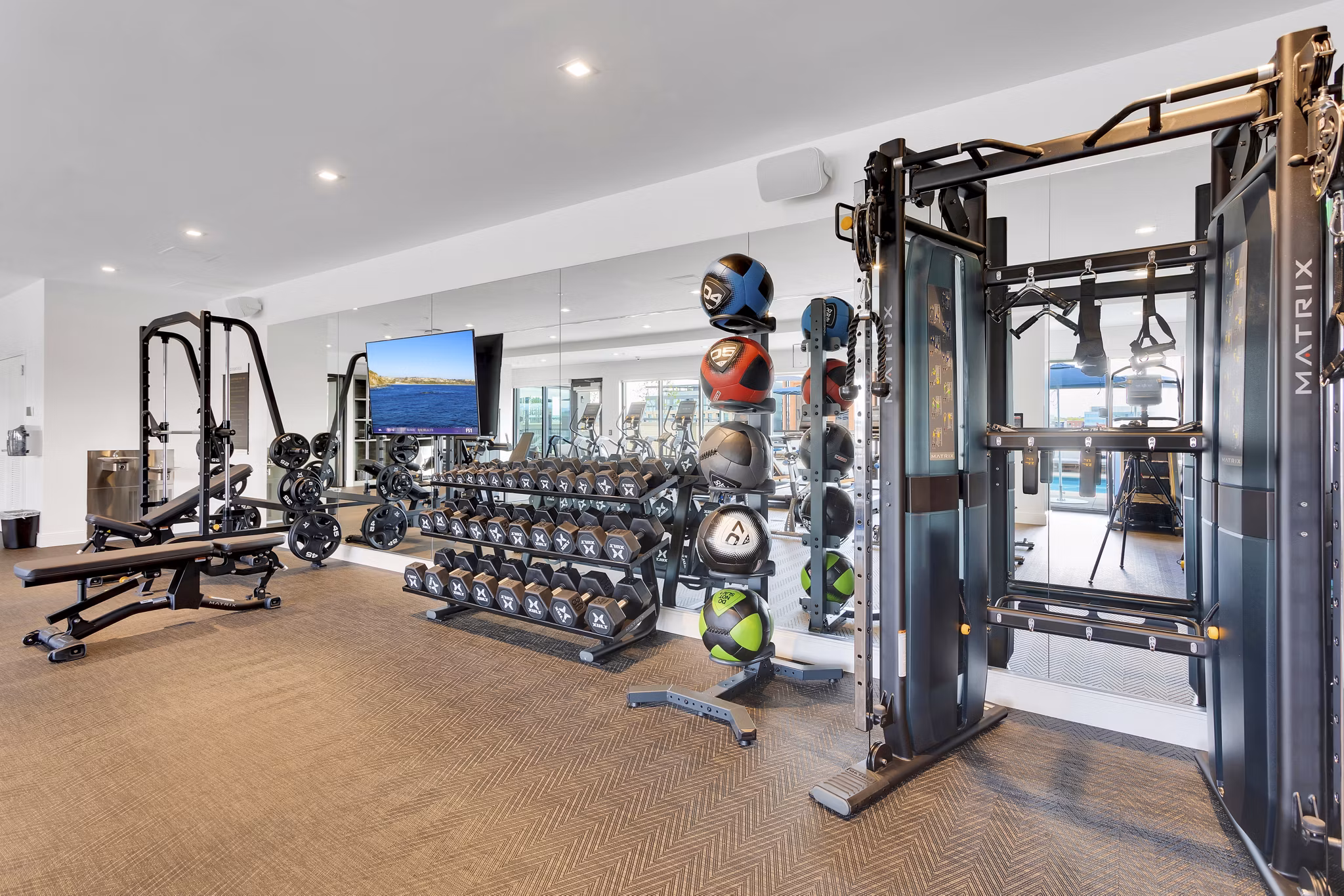 Fitness Center at The Fitzgerald Apartments