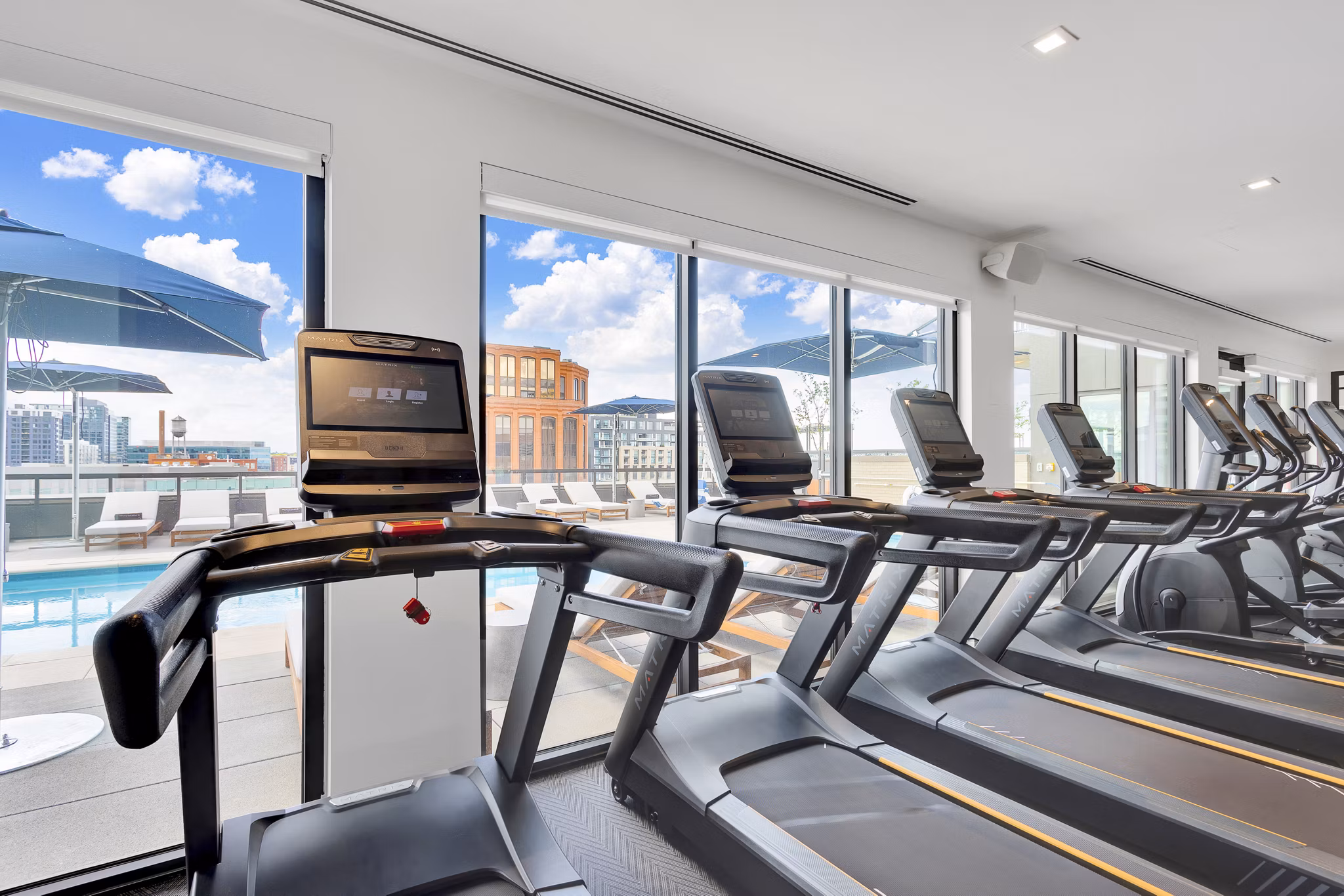 Fitness Center at The Fitzgerald Apartments