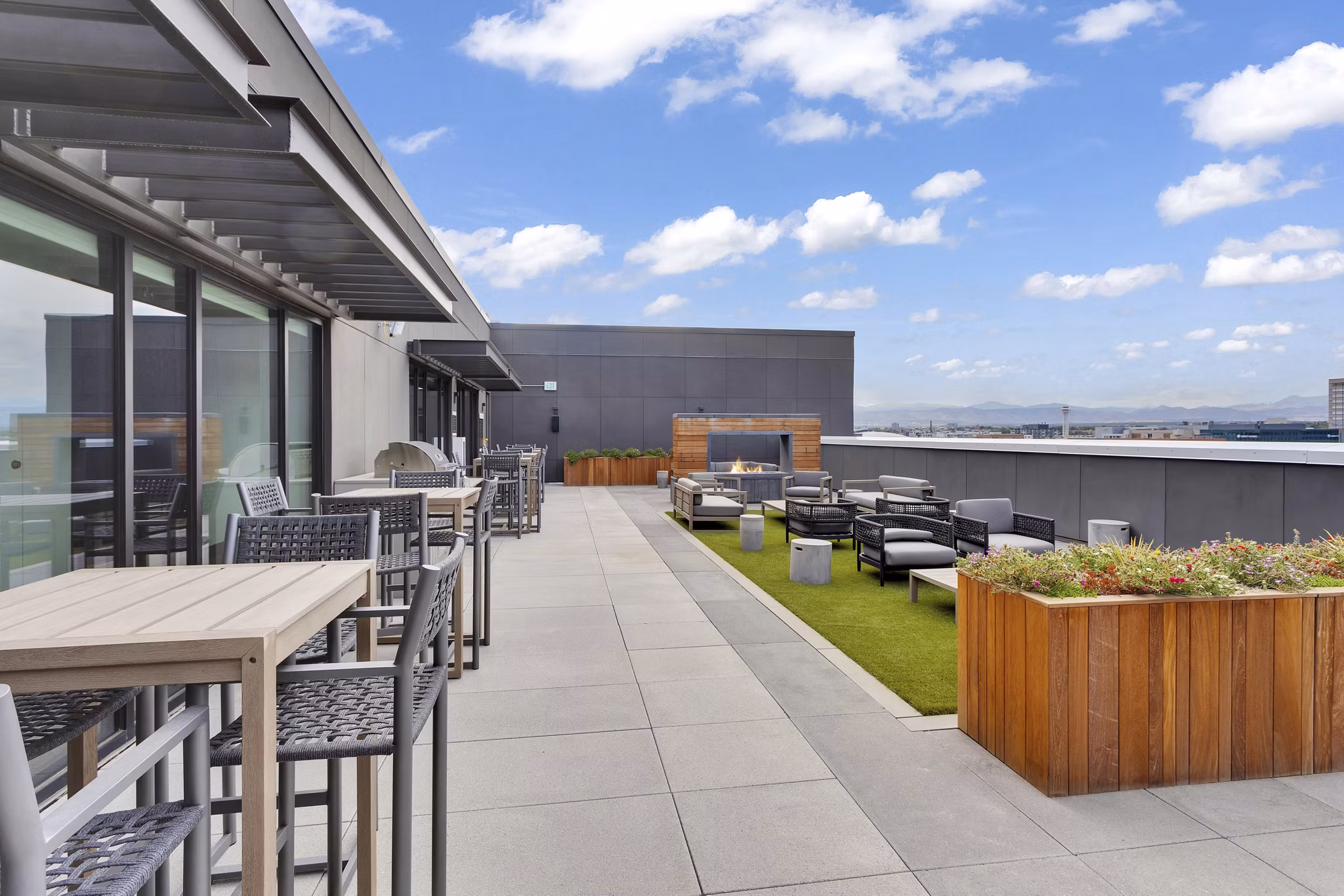Patio at The Fitzgerald Apartments