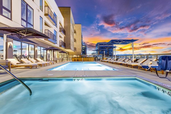 pool at The Fitzgerald Apartments