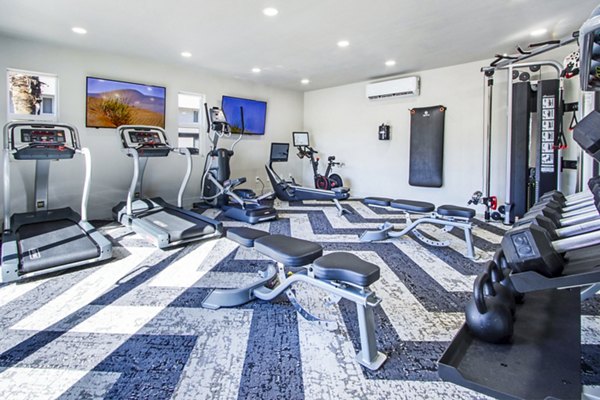 fitness center at Riverside Apartments