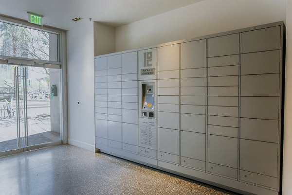 parcel locker at The Stewart Apartments