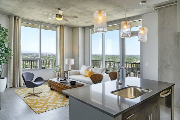 kitchen at The Stewart Apartments