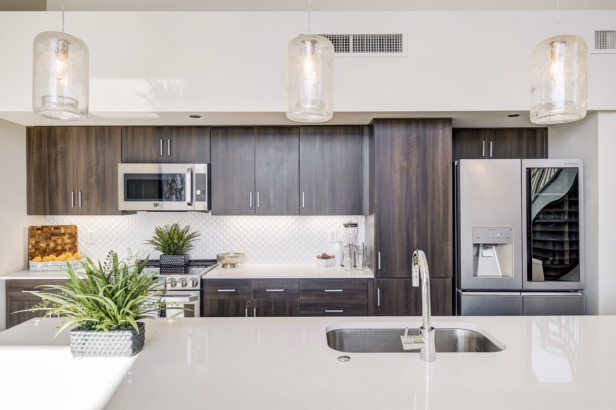 kitchen at The Stewart Apartments