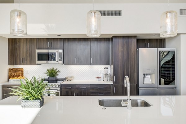 kitchen at The Stewart Apartments