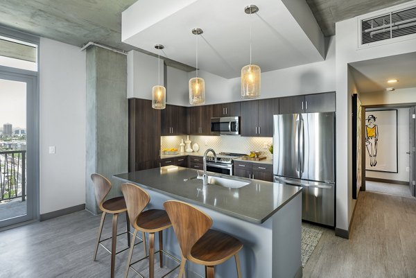 kitchen at The Stewart Apartments