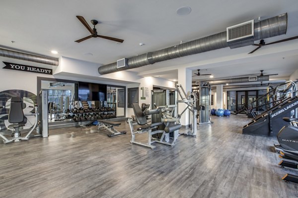 State-of-the-art fitness center at Westhouse Apartment Flats offering advanced equipment for residents' health and wellness