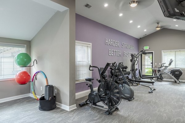 fitness center at Heather Ridge Apartments