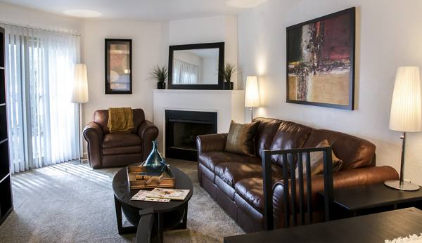 living room at Heather Ridge Apartments