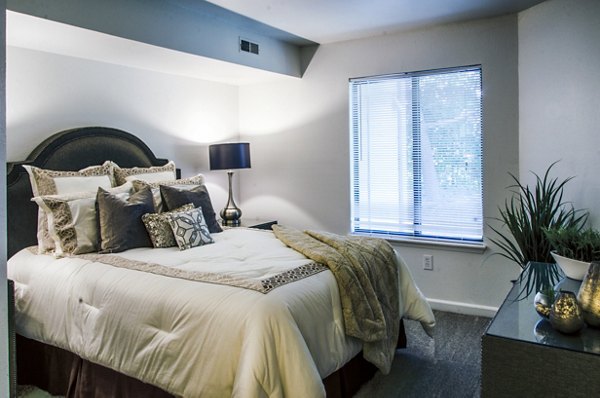 Spacious bedroom with modern decor at Laurel Valley Apartments