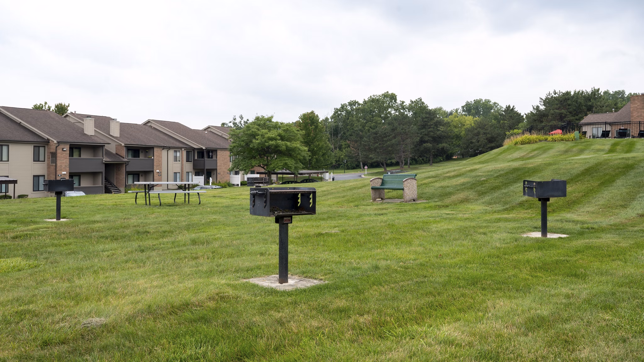 grill area at Pine Ridge Apartments