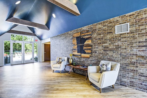Spacious clubhouse lobby with modern furnishings at Avana West Park Apartments offering luxury amenities and leisure spaces