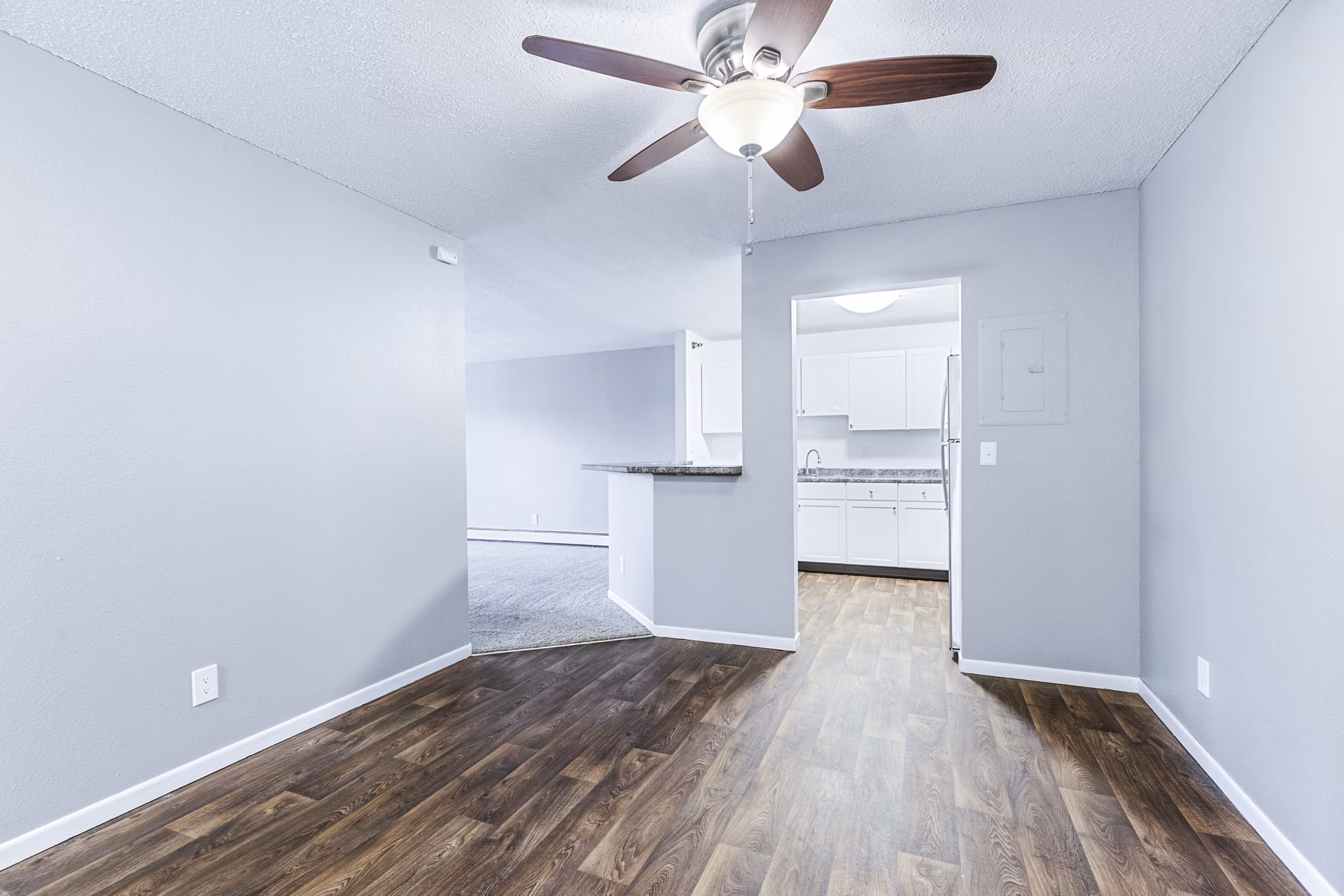 Modern dining room featuring elegant furnishings at Avana West Park Apartments: ideal for hosting guests and enjoying family meals
