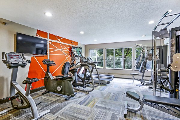 State-of-the-art fitness center with modern equipment at Avana West Park Apartments