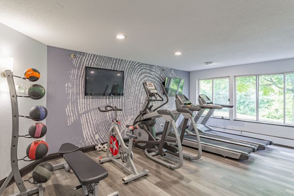 fitness center at Avana West Park Apartments