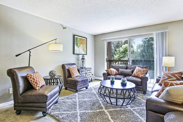 living room at Avana West Park Apartments