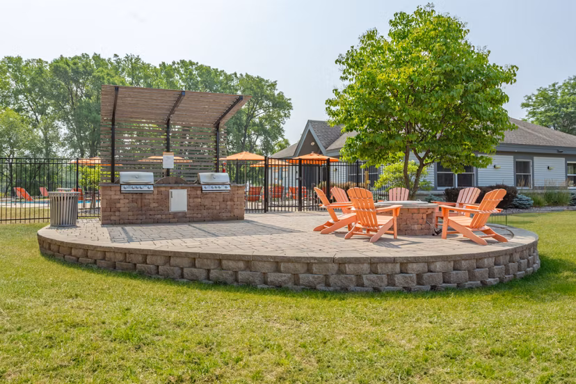 Outdoor grill area perfect for entertaining at Avana West Park Apartments