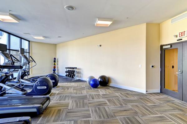 fitness center at Phoenix Village Apartments