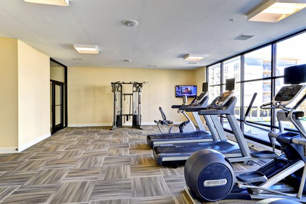 fitness center at Phoenix Village Apartments