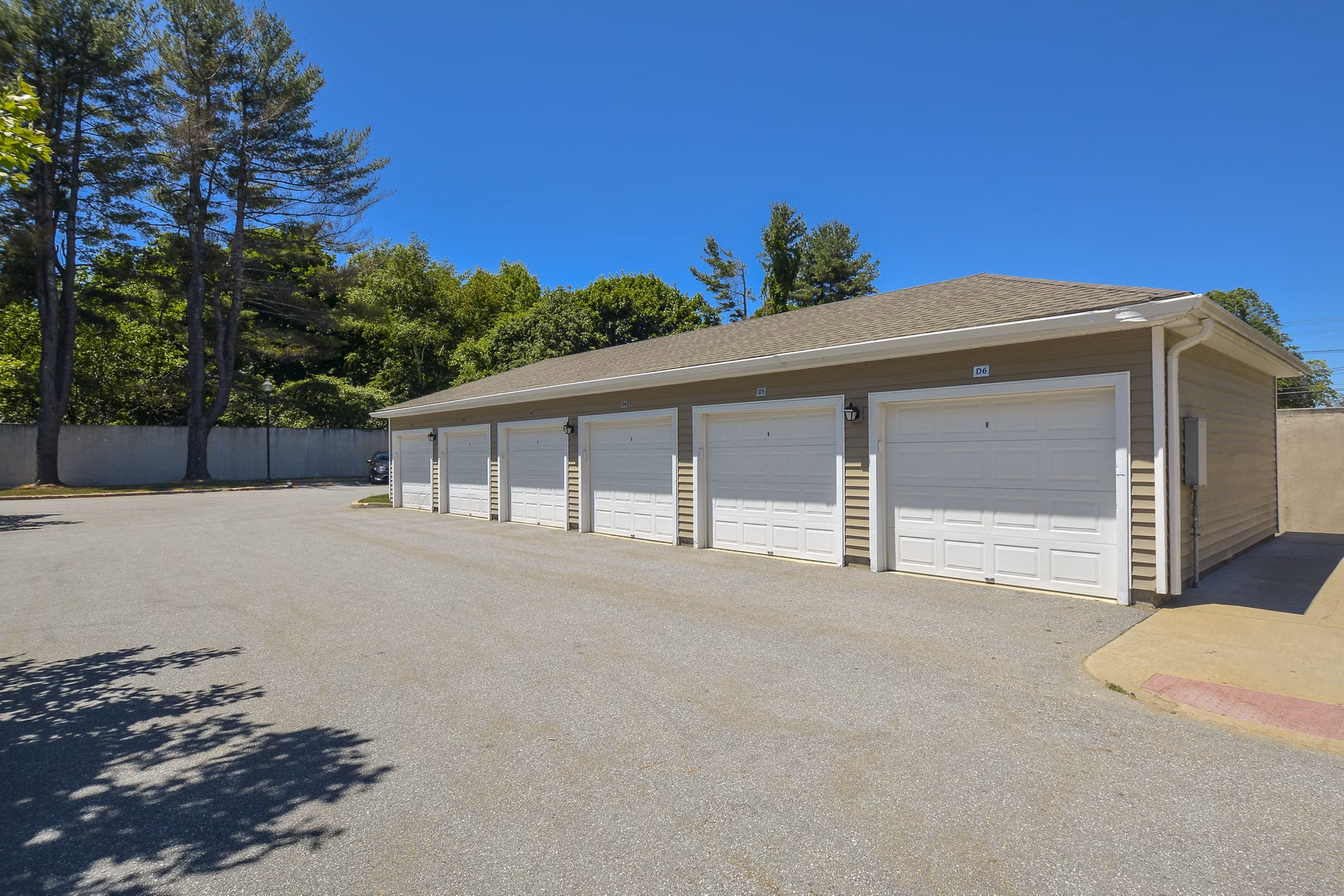 Secure parking garage at Marquee at Andover Apartments offering ample space and convenient access for residents