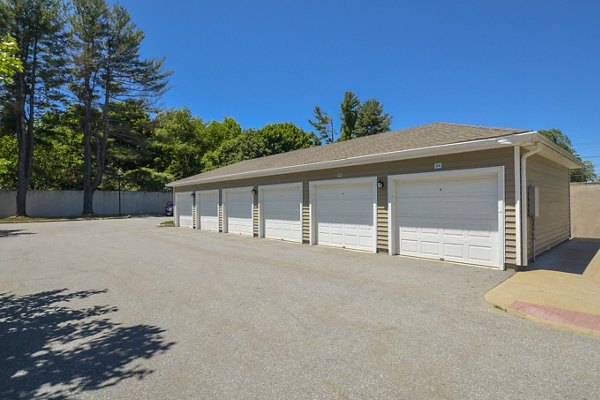 Secure parking garage at Marquee at Andover Apartments offering ample space and convenient access for residents