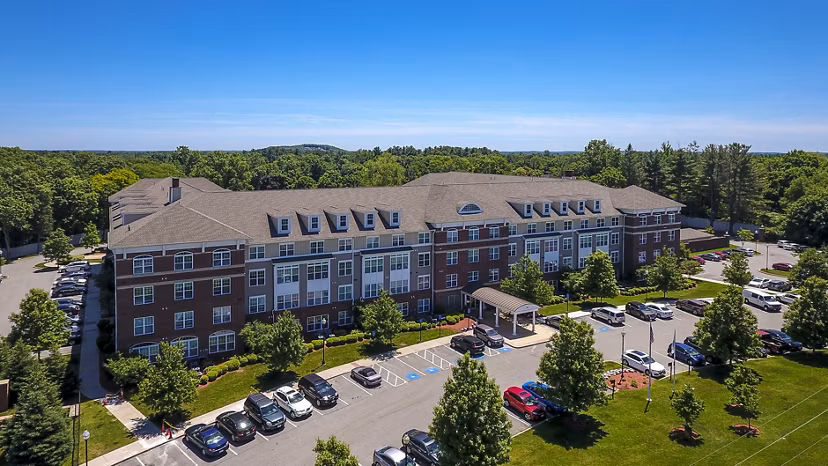 Luxury apartments with spacious parking and lush greenery in a serene setting
