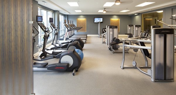 State-of-the-art fitness center at Marquee at Andover Apartments featuring modern equipment