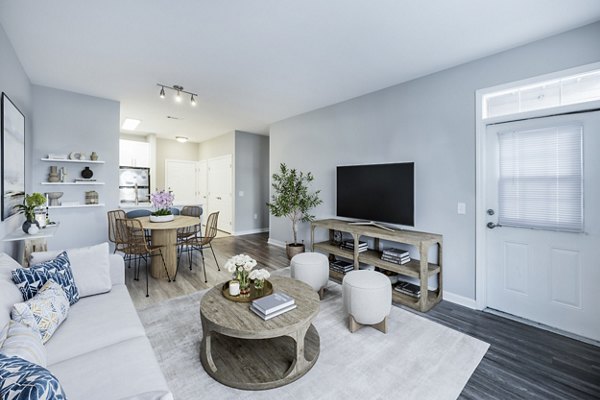 living room at Marquee at Andover Apartments