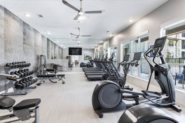 fitness center at Aspire at Onion Creek Apartments
