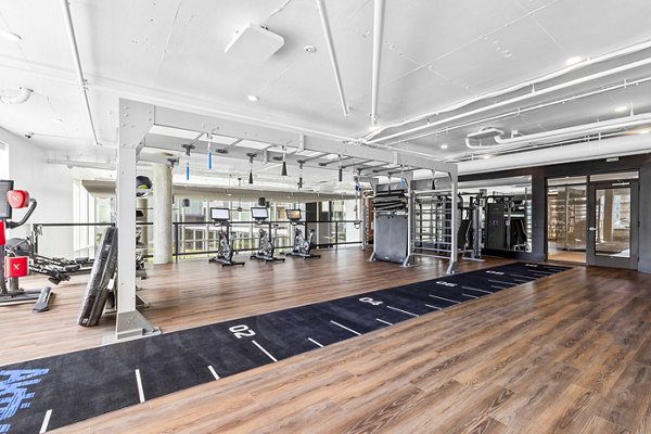Fitness center with modern equipment at Verde Esterra Park Apartments