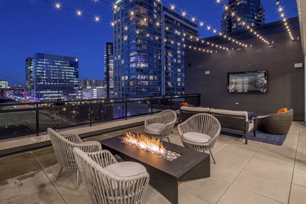 fire pit at The Dylan Apartments