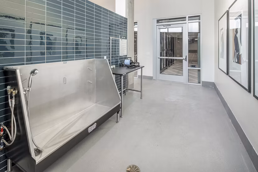 The Dylan Apartments: Convenient dog wash station available for residents
