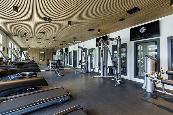 Modern fitness center with state-of-the-art equipment at Oltera in SoEast Apartments