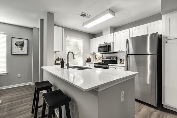 kitchen at Oltera in SoEast Apartments