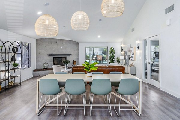 Sophisticated clubhouse with elegant seating at Sparro Apartments, ideal for relaxation and social gatherings