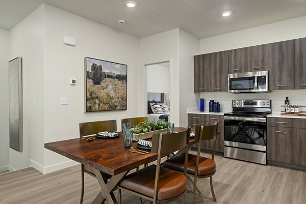 kitchen at Fossil Cove Apartments