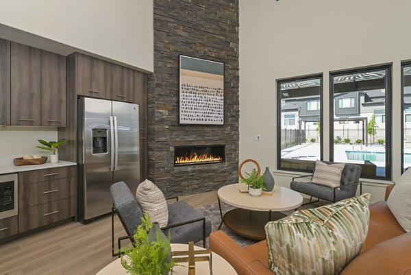 living room at Fossil Cove Apartments 