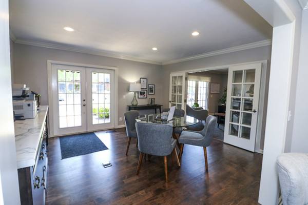 clubhouse/leasing office at Beau Jardin Apartments
