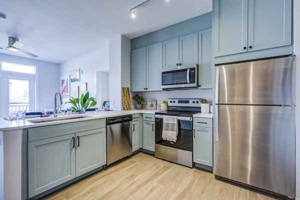 kitchen at Union Tuscaloosa Apartments