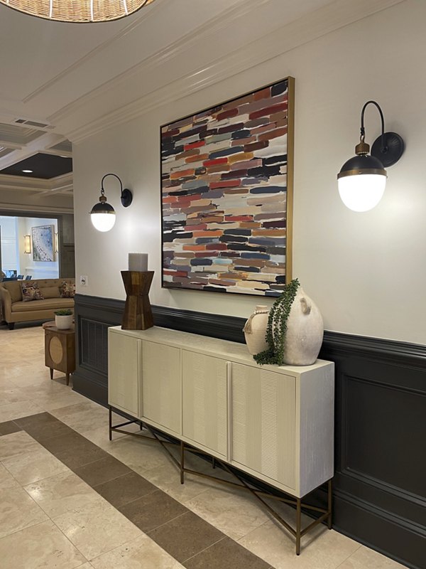 Clubhouse with modern design and ample seating at Westmount Ashwood Apartments, a Greystar luxury community in the heart of Ashwood