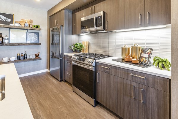 kitchen at Arista Apartments