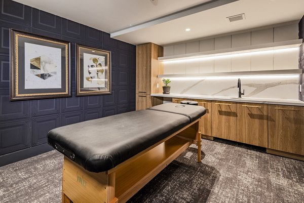Spacious fitness center with state-of-the-art equipment at Arista Apartments, offering luxury living with modern amenities